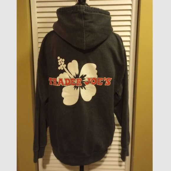 Trader Joe's Hoodie, Dark Gray Pullover, Size Not Listed, Unisex, Pre-Owned - Picture 4 of 7